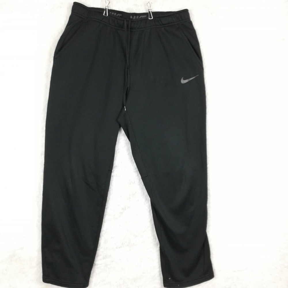 Nike Mens Sweatpants Black Fleece Swoosh Pull On Sportswear Athleisure XL